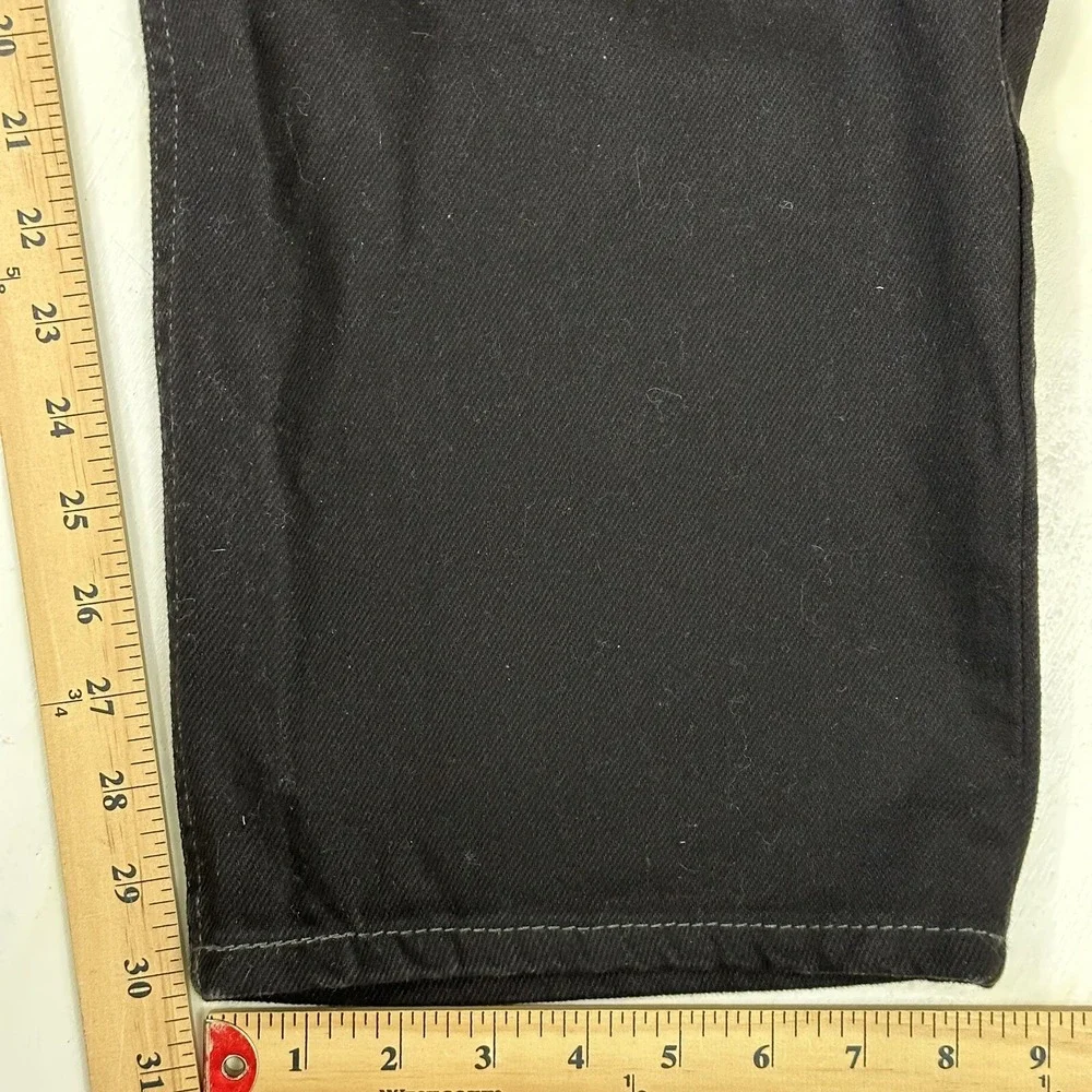 EUC Levi's 550 Relaxed Black‎ Jeans Men actual 40x30 Denim Dark Wash Cotton